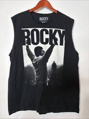 Ripple Junction Rocky Balboa Graphic Muscle Tank Top - XL